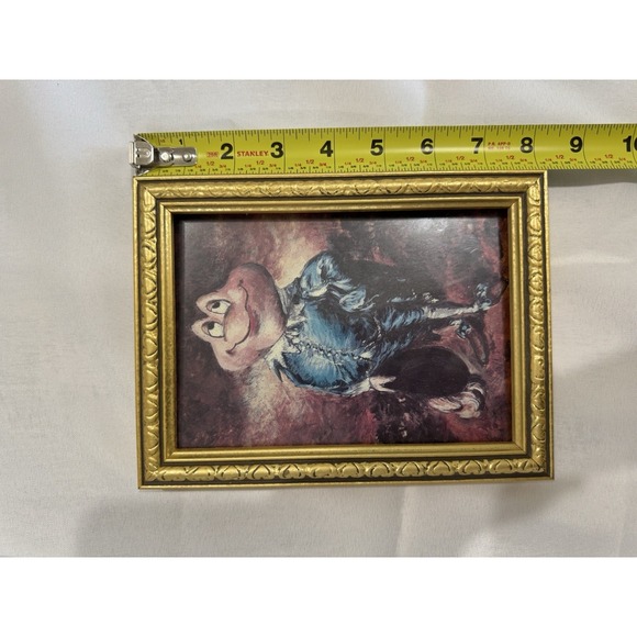 Mr. Toad Blue Boy Disneyland Gallery Art Card 1982 Framed Mr Toad's Wild ride - Picture 3 of 16